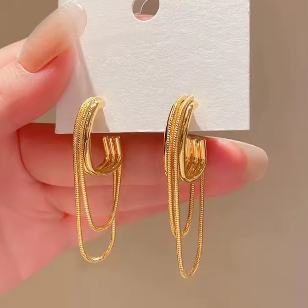 Anthropologie Layered Gold Earrings - Picture 5 of 5